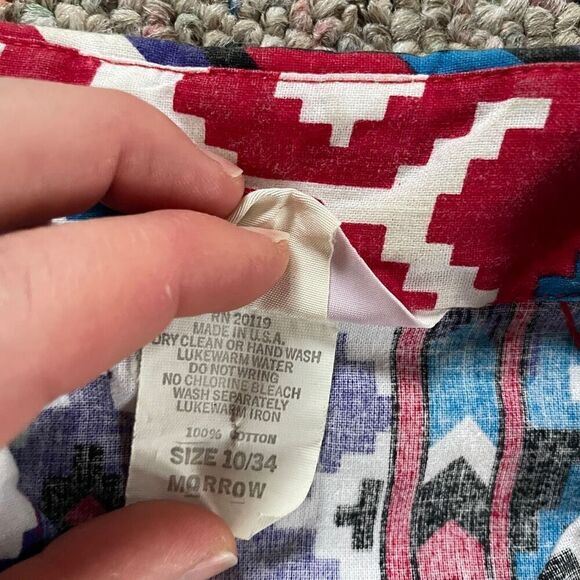 Vintage H Bar C Western Wear Cotton Morrow Shirt Cowgirl Cowboy - Picture 5 of 8